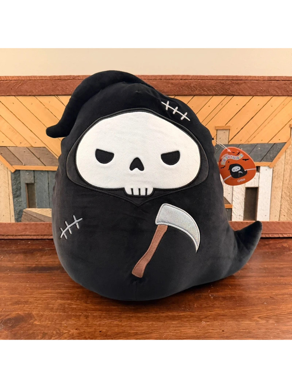 Squishmallows Otto the Grim Reaper 16” Halloween Plush NWT 2023